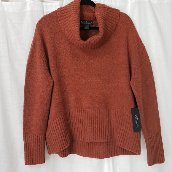 Rachel Zoe Sweaters - {nwt} Rachel Zoe wool blend rust cowl neck sweater